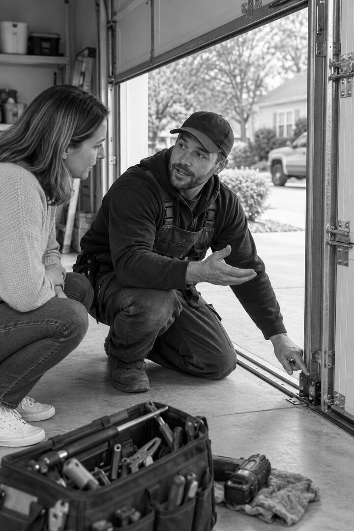 Garage doors service professional
